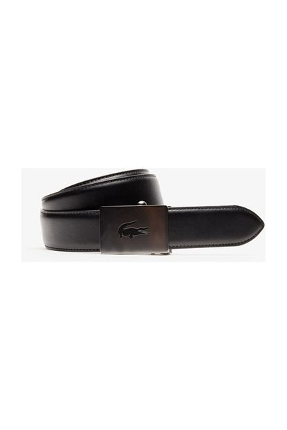 Lacoste Erkek Siyah Deri Kemer Rc4010 Trendyol