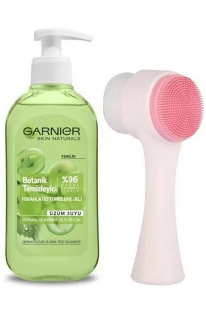 Garnier Botanik Uzum Suyu Ferahlatici Temizleme Jeli 200 Ml Ve Yuz Temizleme Fircasi Trendyol