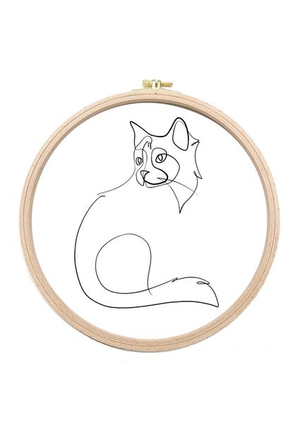 turuncubirkafa embroidery kedi yapimi