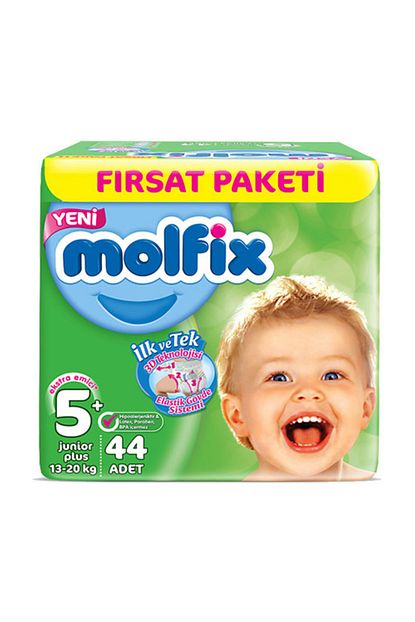 Molfix Bebek Bezi 5 Beden Junior Plus Firsat Paketi 44 Adet Trendyol