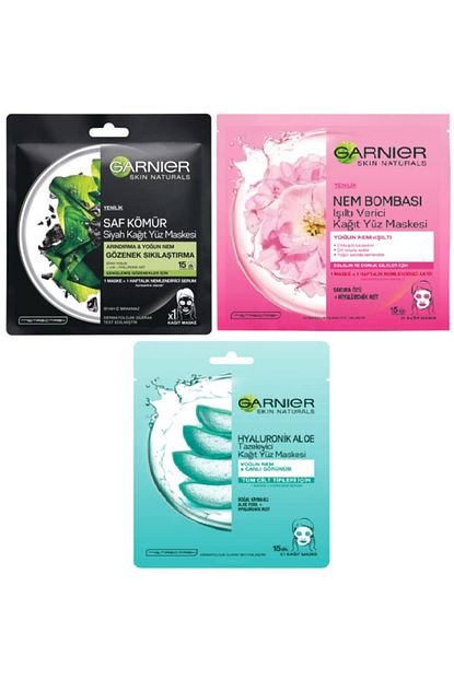 Garnier Garnier 3 Lu Kagit Maske Seti Fiyati Yorumlari Trendyol