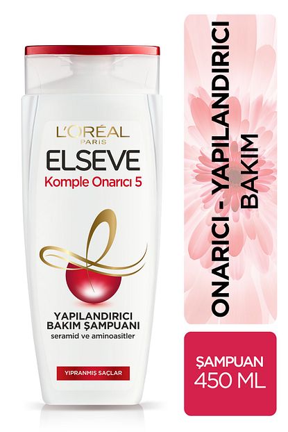 Elseve Komple Onarici 5 Yapilandirici Bakim Sampuani 450 Ml Trendyol
