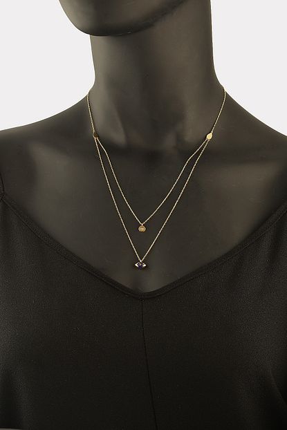 atasay sari altin goz figurlu coklu kolye fiyati yorumlari trendyol