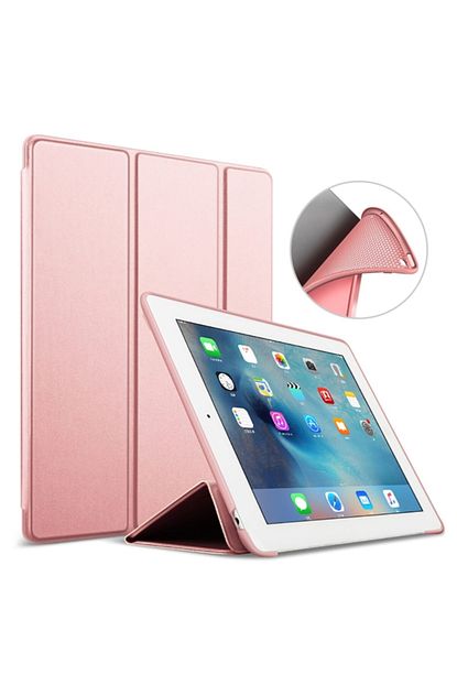 Mobax Apple Ipad 7 Nesil 10 2 Inc Kilif Arkasi Silikon Smart Case Kilif A2197 A2198 A2200 Rose Gold Trendyol