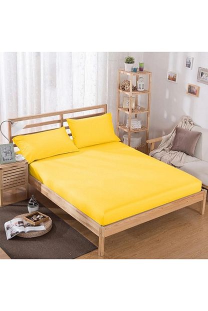 Mateks Kumas Lastikli Carsaf Takimi Sari 120x200 Trendyol