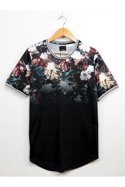 Bpm Tpm Bahar Dokumu Printed Slim Fit Dijital Erkek Tisort Trendyol