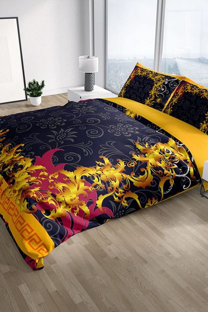 Monohome Gold Baraque 3d Pamuk Saten Cift Kisilik Nevresim Takimi Trendyol