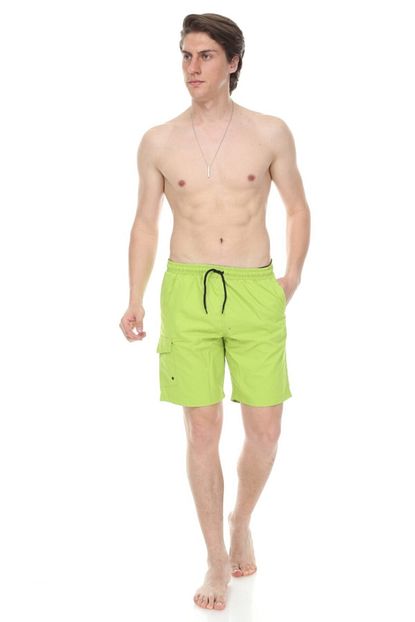 Trendmany Erkek Yesil Battal Buyuk Beden Su Tutmayan Cabuk Kuruyan Soft Uc Cepli Bermuda Sort Trendyol