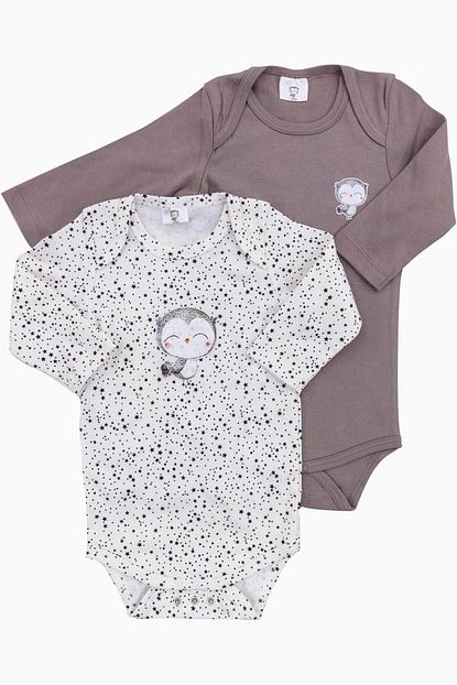 Uygun Bebe 2 Li Uzun Kollu Bebek Body Anne Baykus Trendyol