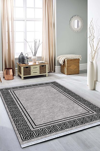 Rugviva Kaymaz Tabanli Makinede Yikanabilir Hali Rv042 Cerceveli Trendyol