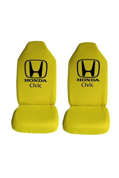 modatools honda civic ozel araba oto koltuk kilifi on koltuklar sari penye araca ozel baskili fiyati yorumlari trendyol