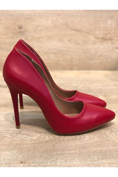 Angel Ayakkabi Kadin Kirmizi Stiletto Trendyol