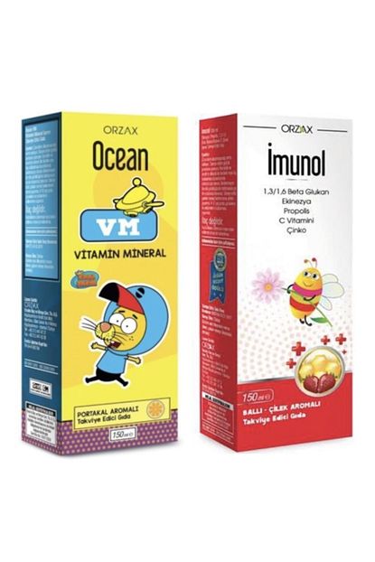 Ocean Orzax Vitamin Mineral 150 Ml Portakal Aromali Kral Sakir Surup Imunol Surup 150 Ml Trendyol