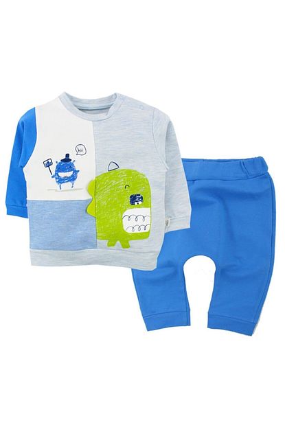 Tongs Baby Dinozorlu Erkek Bebek Esofman Takim Trendyol