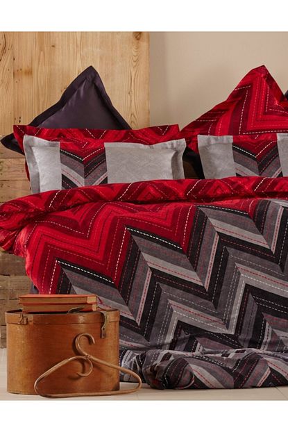 Karaca Home Pamuk Saten Alya Kirmizi Cift Kisilik Nevresim Takimi Trendyol