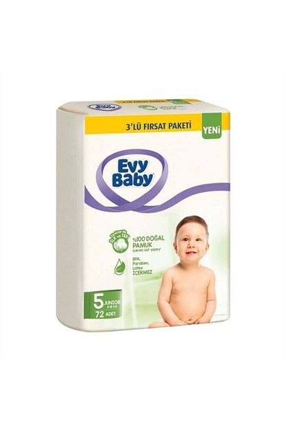 Anneburaya Evy Baby 5 Numara Bebek Bezi 11 18 Kg Junior Ultra Firsat Paketi 72 Adet Trendyol