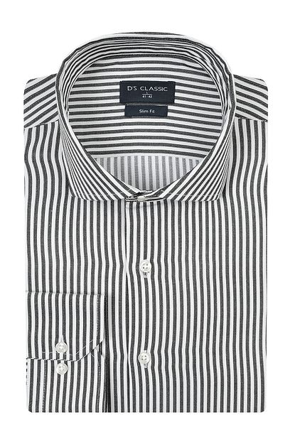 D S Damat Erkek Slim Fit Gomlek Siyah 4hf02ort08185 001 Trendyol