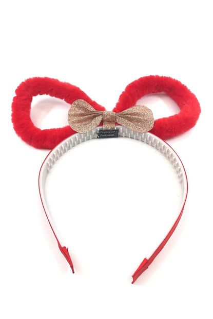 Kuppeli Accessories Kirmizi Fiyonklu Cocuk Tac Trendyol
