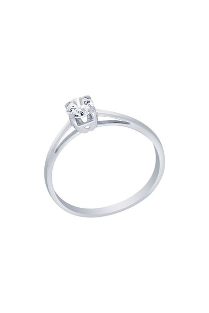 Diamond Line Gulaylar Altin 14 Ayar Tektas Yuzuk Trendyol