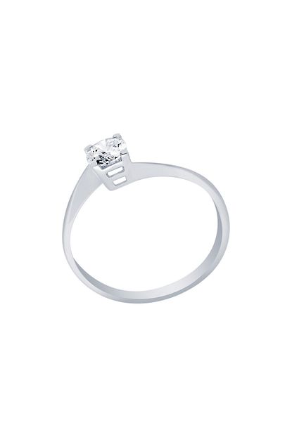 Diamond Line Gulaylar Altin 14 Ayar Tektas Yuzuk Trendyol