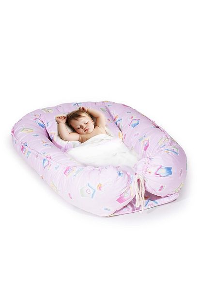 Svava Babynest Bebek Uyku Yatagi Ve Yastigi Pembe Desenli Bebek Yuvasi Trendyol