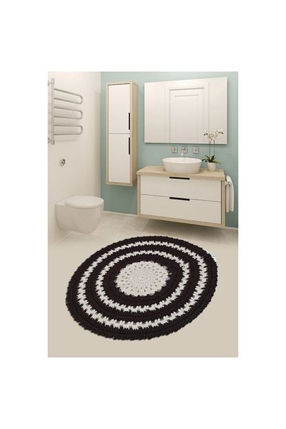 Nuh Home Banyo Halisi Penye Yumusak Hali Krem Kahve Renkli Banyo Paspasi Trendyol