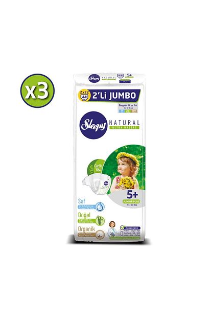 Sleepy Natural Bebek Bezi 5 Beden Junior Plus 3x2 Li Jumbo 132 Adet Trendyol