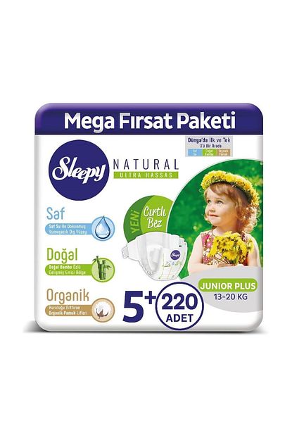 Sleepy Natural Bebek Bezi 5 Numara Junior Plus 220 Adet Trendyol