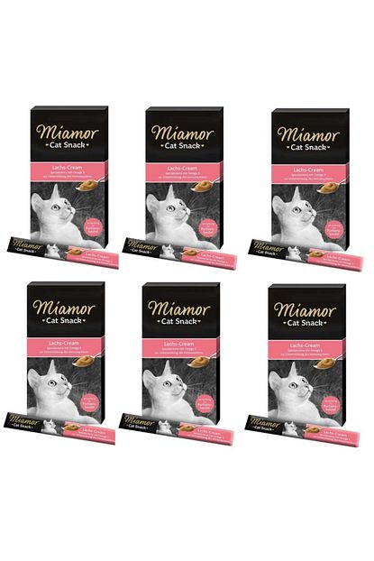 Miamor Cream Somonlu Kedi Odulu 6 X 15 Gr 6 Li Eko Paket Trendyol