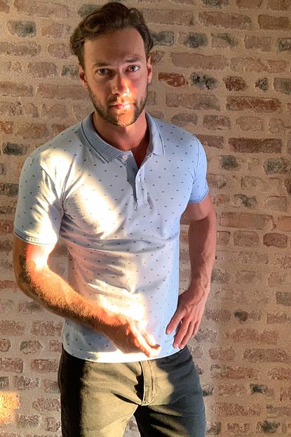 Trendyol Man Mavi Erkek Polo Yaka T Shirt Tmnss20po0187 Trendyol