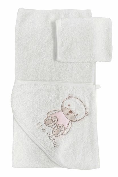 Flexibaby Ayi Isli Keseli Kiz Bebek Havlusu Trendyol