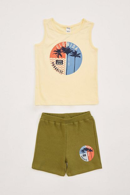 Defacto Erkek Bebek Seaside Sort Tisort Takim Trendyol