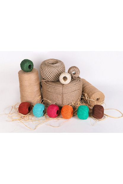 Jutmarket Natural Jut Ip Kirnap Renkli Ip 100gr Trendyol