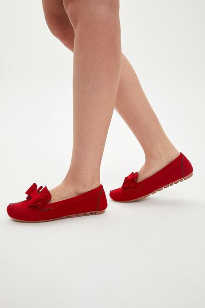 Defacto Kadin Kirmizi Loafer Ayakkabi S2939az 20sm Rd252 Trendyol