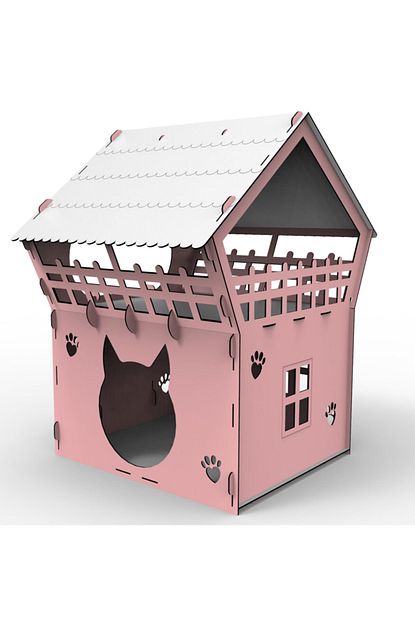 Weigo Ahsap Kedi Evi Ve Tirmanma Oyun Evi Trendyol