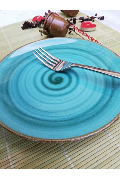 Tulu Porselen Su Yesili 6 Adet 19 Cm Pasta Tabagi Takimi Fiyati Yorumlari Trendyol