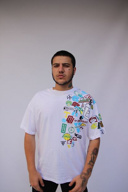 Ayistore Beyaz Omuz Baskili Oversize Tisort Trendyol