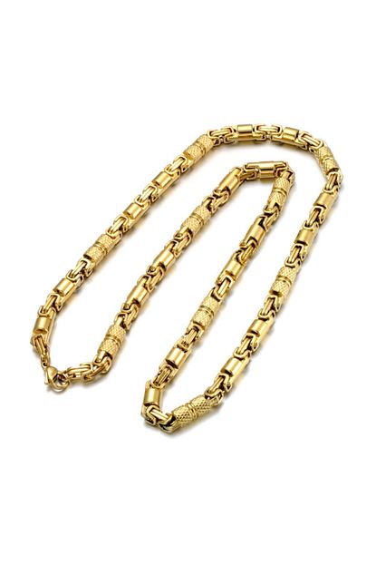 Chavin 6 Mm Kral Sari Gold Celik Erkek Zincir Ehy Dy72sr Trendyol