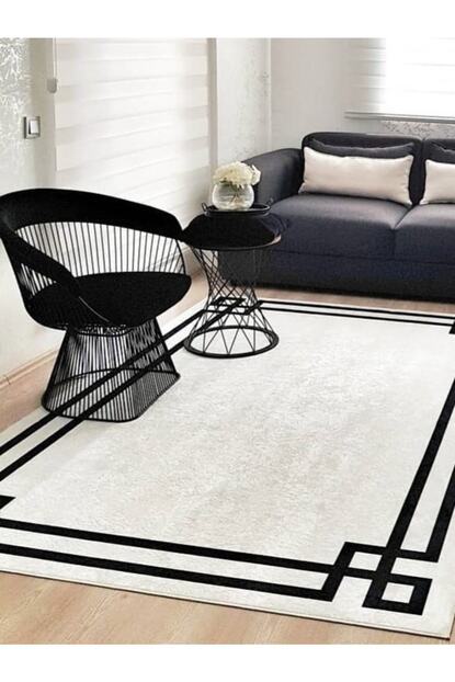 Zem Mio Beyaz Tay Tuyu Kaymaz Tabanli Yikanabilir Hali 140 X 200 Cm Trendyol
