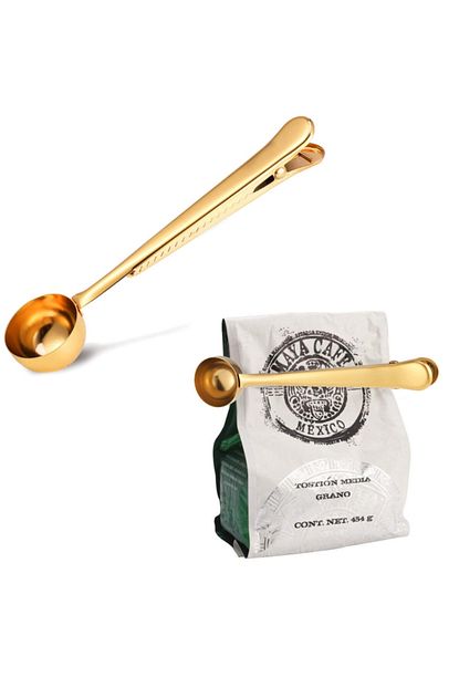 Weather Forecast Gold Paslanmaz Celik Kahve Olcu Kasigi Ve Paket Klipsi Cin108sr Trendyol