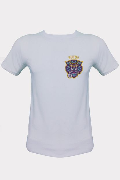 Jacos Erkek Beyaz Baskili Boyfriend Orme T Shirt Trendyol