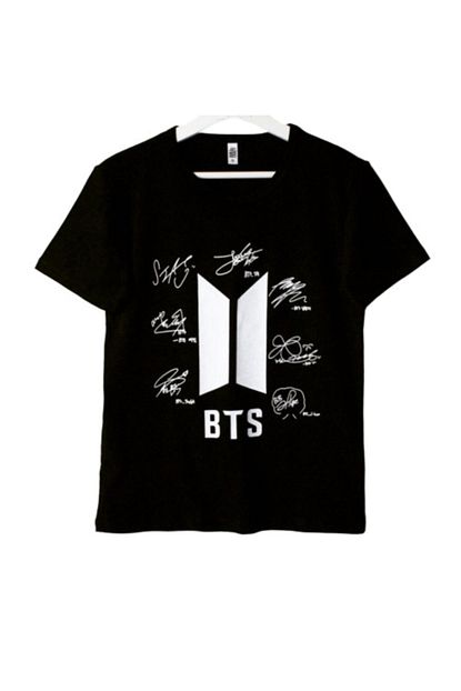 Orcun Ozkarlikli Kadin Siyah Imzali Bts Tisort Trendyol
