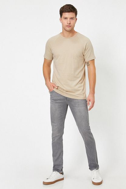 Koton Erkek Gri Jeans 1kam43241md Trendyol