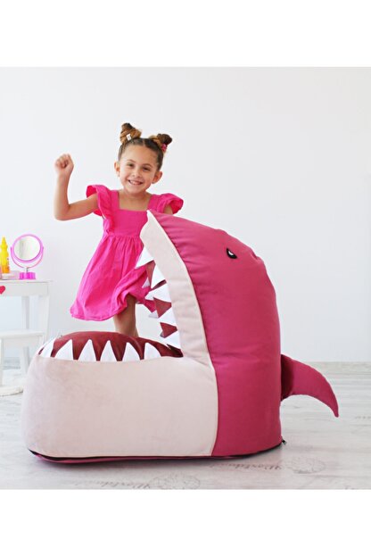 Minderium Kopek Baligi Minishark Babyface Puf Koltuk Trendyol