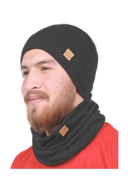 Butikgiz Erkek Siyah Renkli Bere Boyunluk Trendyol