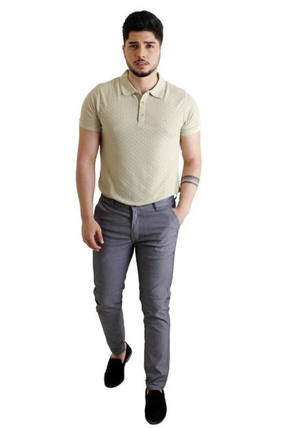 Stil Kombin Erkek Fume Captiva Armullu Keten Pantolon Trendyol