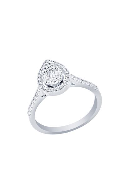 Diamond Line Gulaylar 0 79 Karat Pirlanta Baget Yuzuk Trendyol