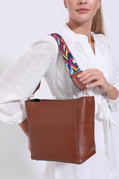 Bipanya Kolon Renkli Sapli Kadin Omuz Cantasi Bp 4165o Trendyol