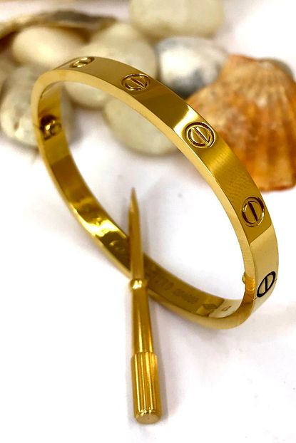 Bin1gecem Taki Vidali Cartier Zirkon Tassiz Celik Bayan Bileklik Bilezik 16 Cm Trendyol