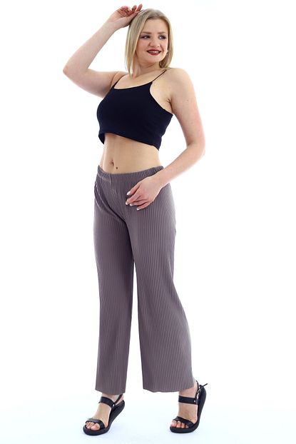 Trendysepeti Salvar Pantolon 1530 Ince Pirelieli Bel Lastikli Apple Candy Ntoprak Trendyol